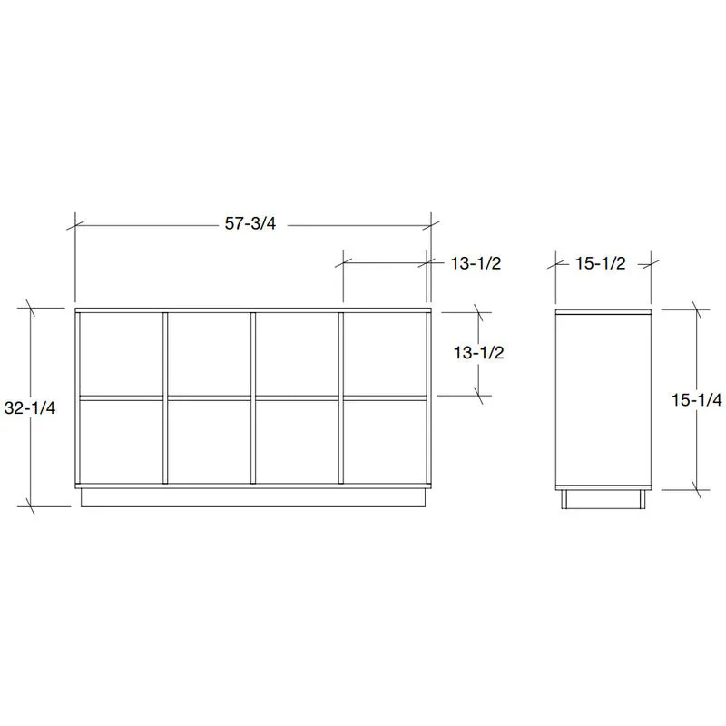 4x2 Bookcase