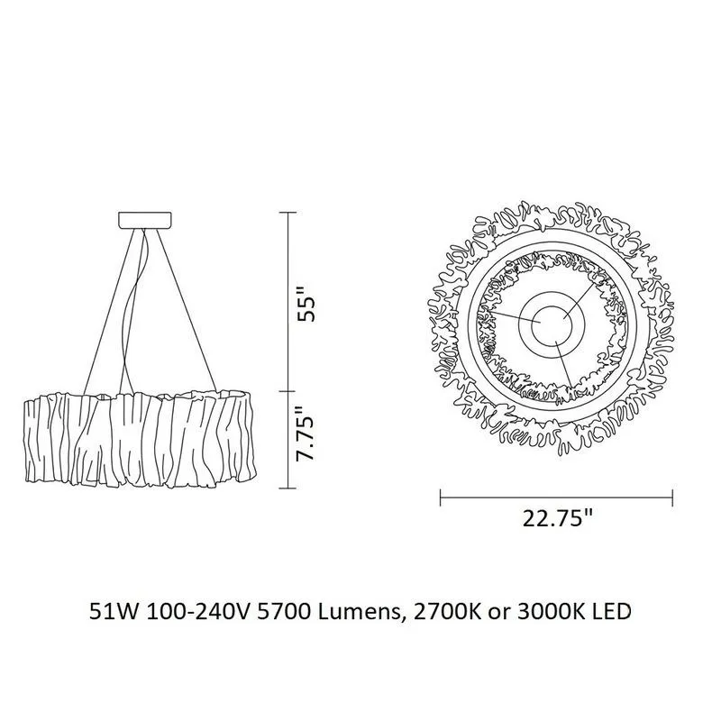 Accordeon Pendant Light