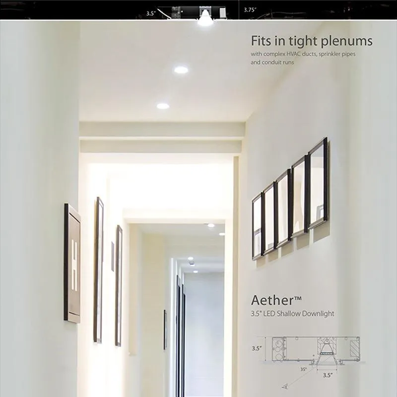 Aether 3.5IN Square Downlight Trim
