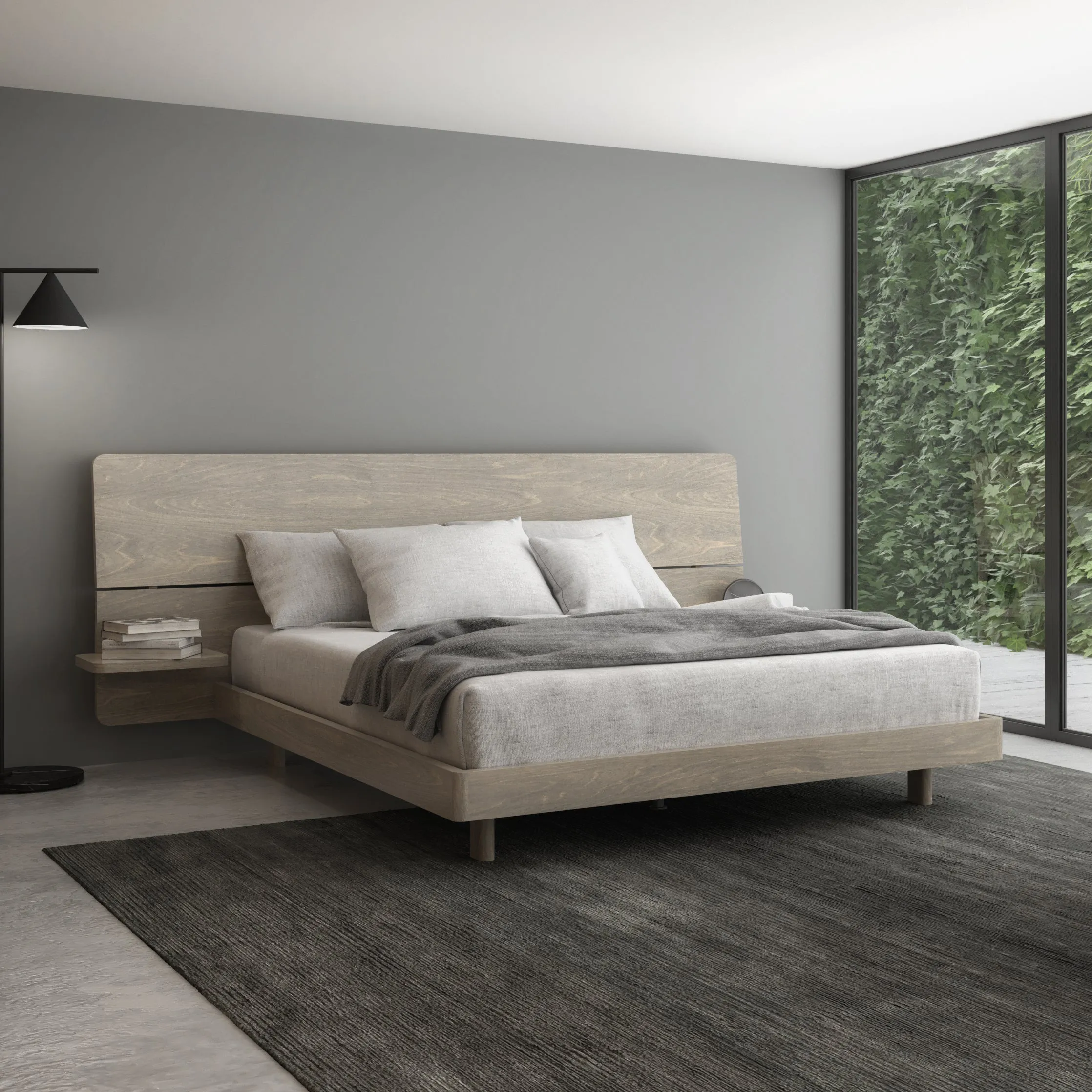 Alma Bed with Extended Headboard