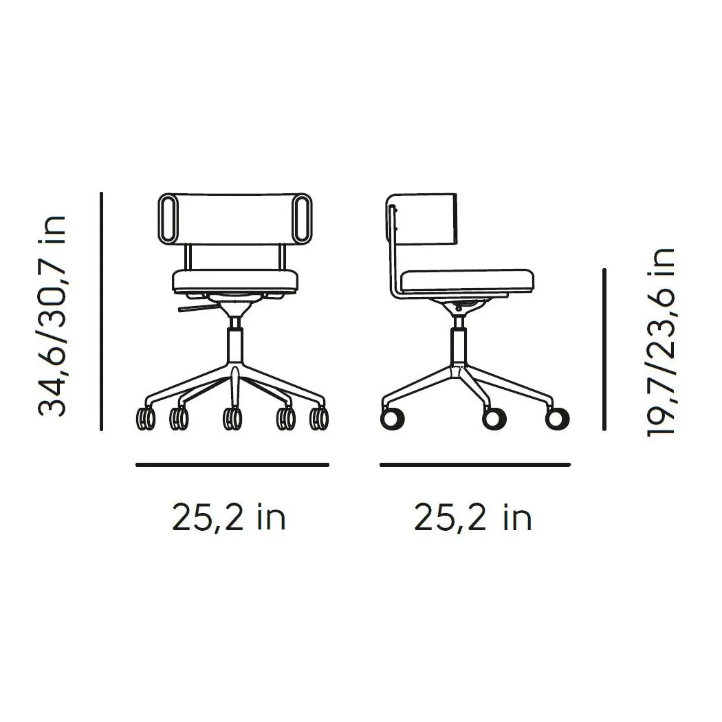 Amelie DP TS Swivel Armchair