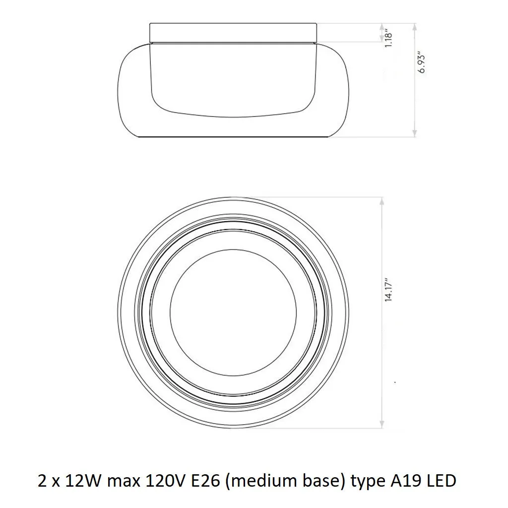 Aquina Semi Flush Mount