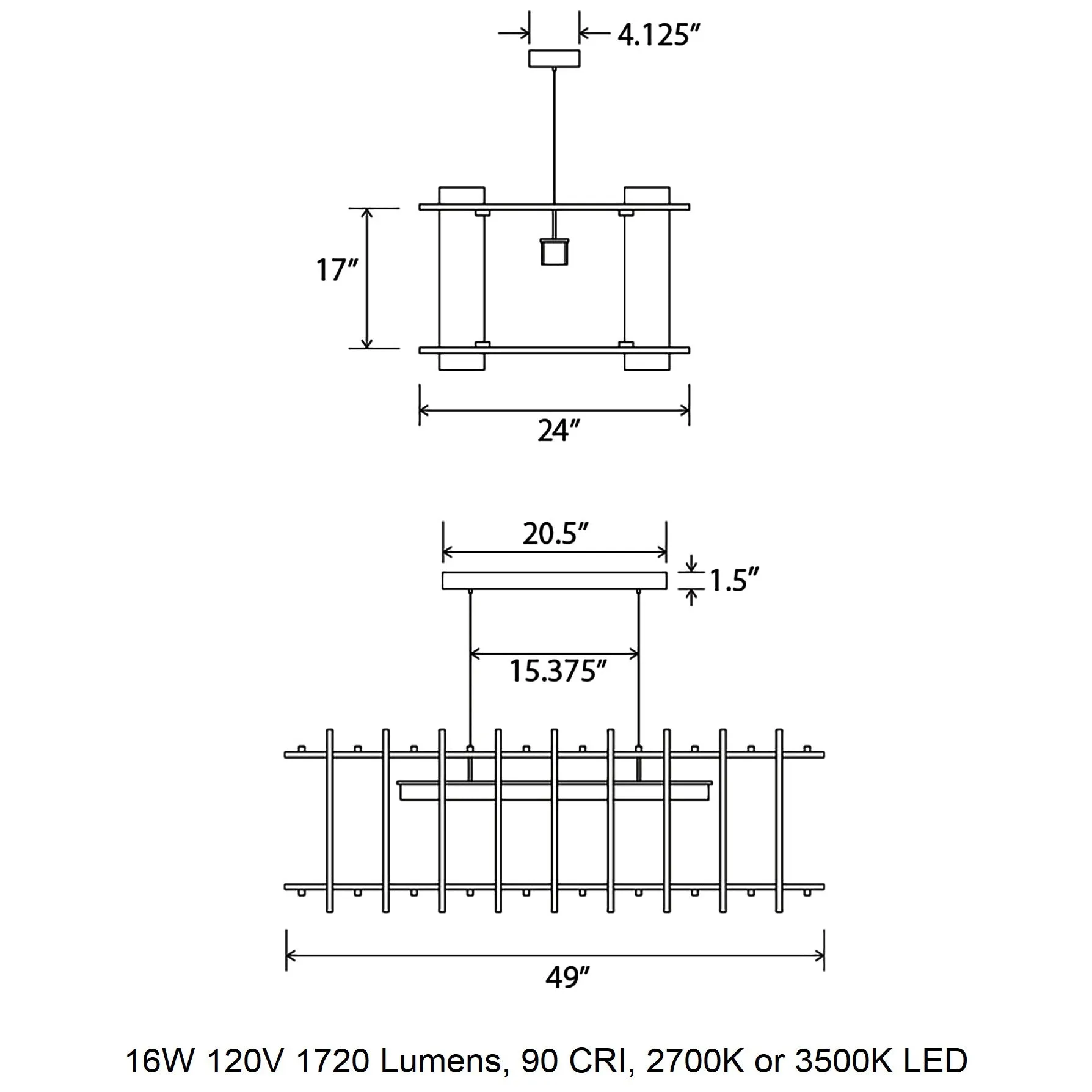 Arca Linear Pendant Light