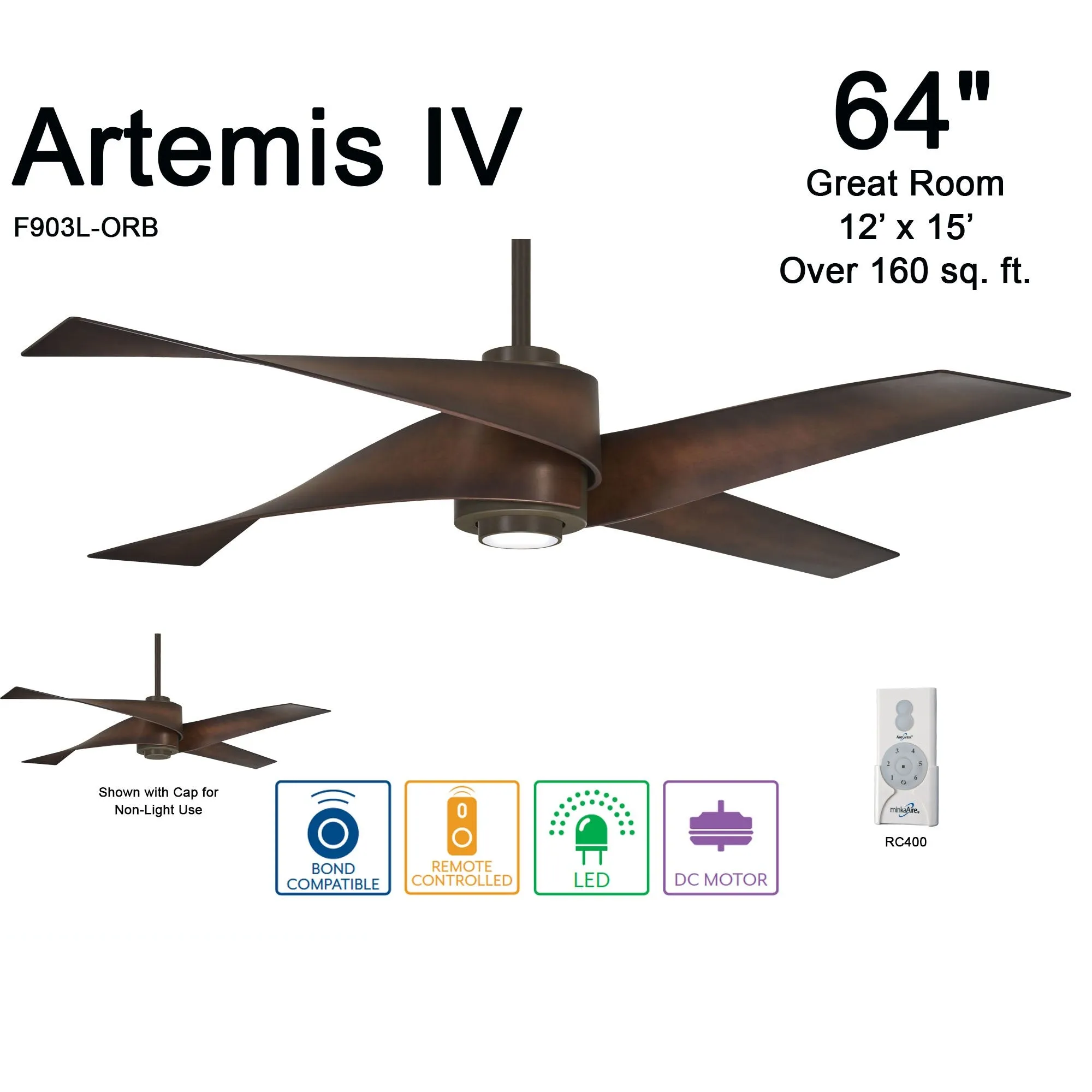 Artemis IV LED Ceiling Fan