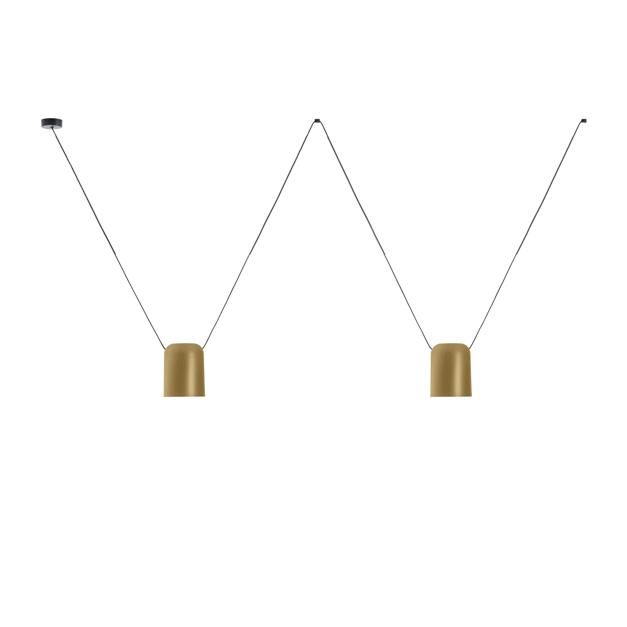 Attic Lateral Multi-Cylindrical Pendant Light