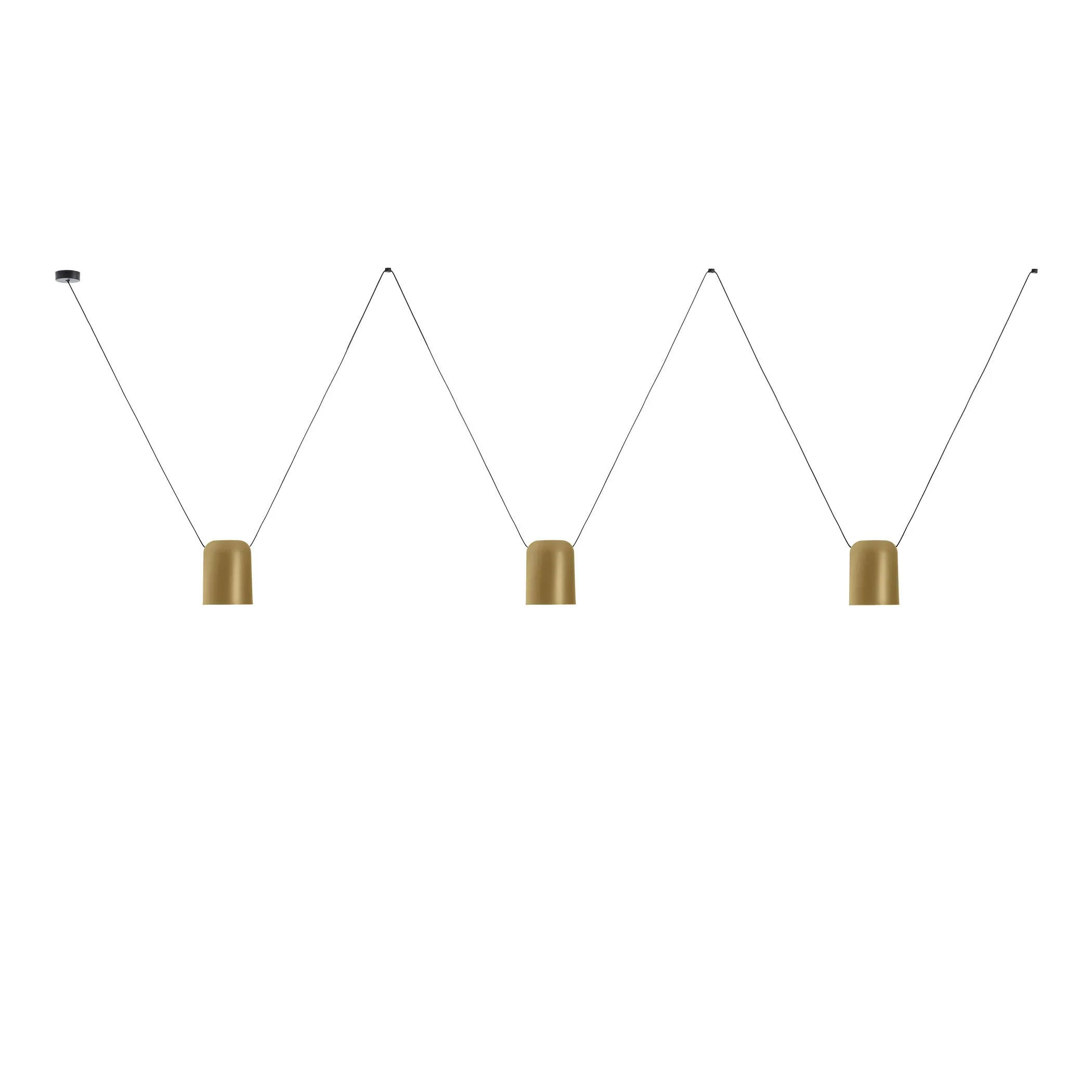 Attic Lateral Multi-Cylindrical Pendant Light