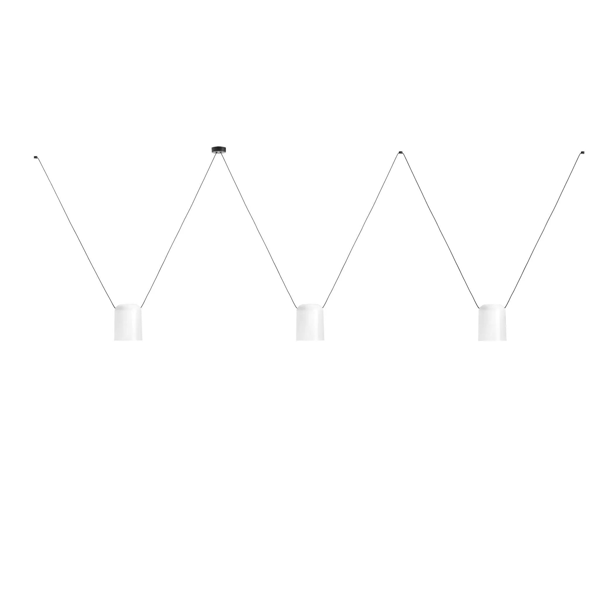 Attic Lateral Multi-Cylindrical Pendant Light