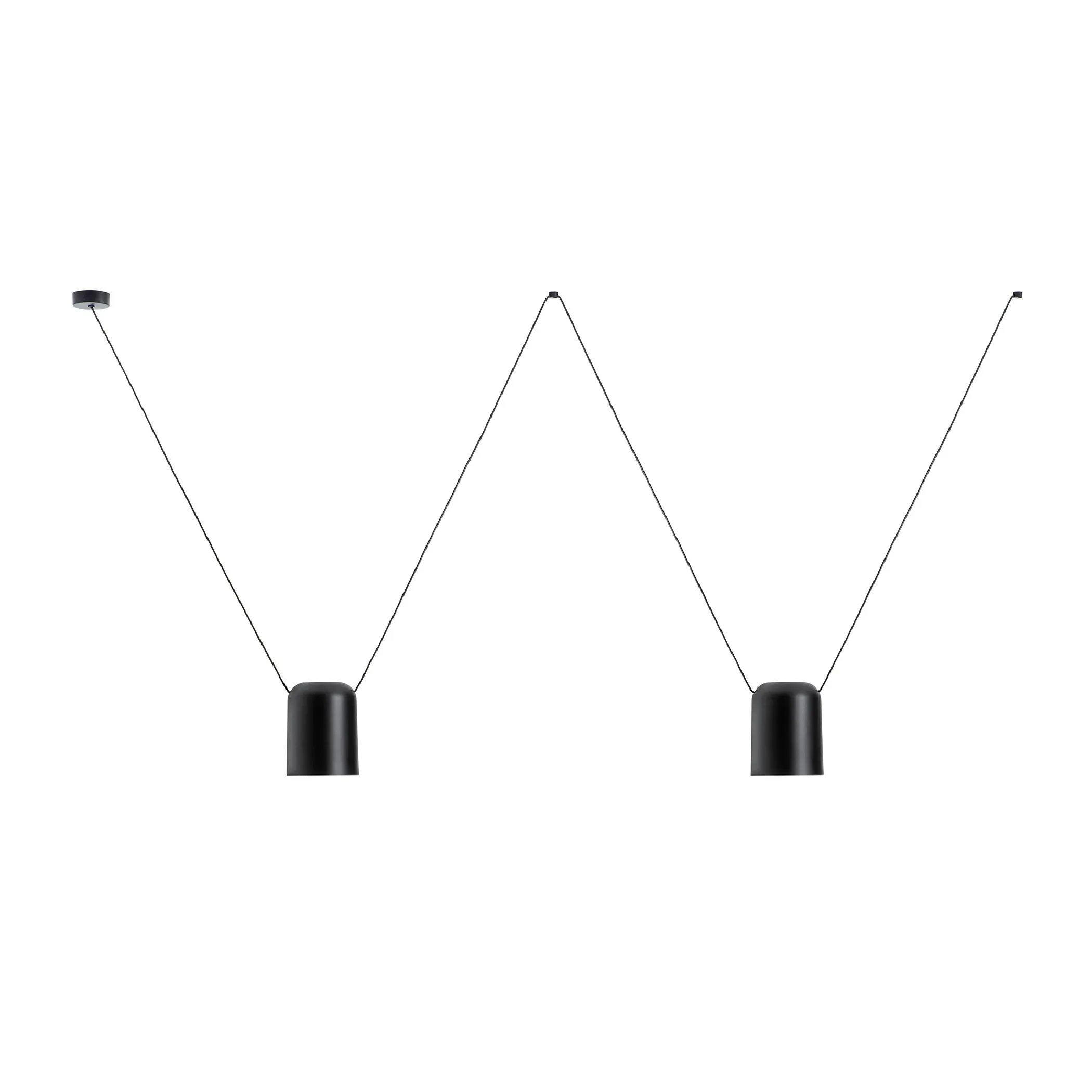Attic Lateral Multi-Cylindrical Pendant Light