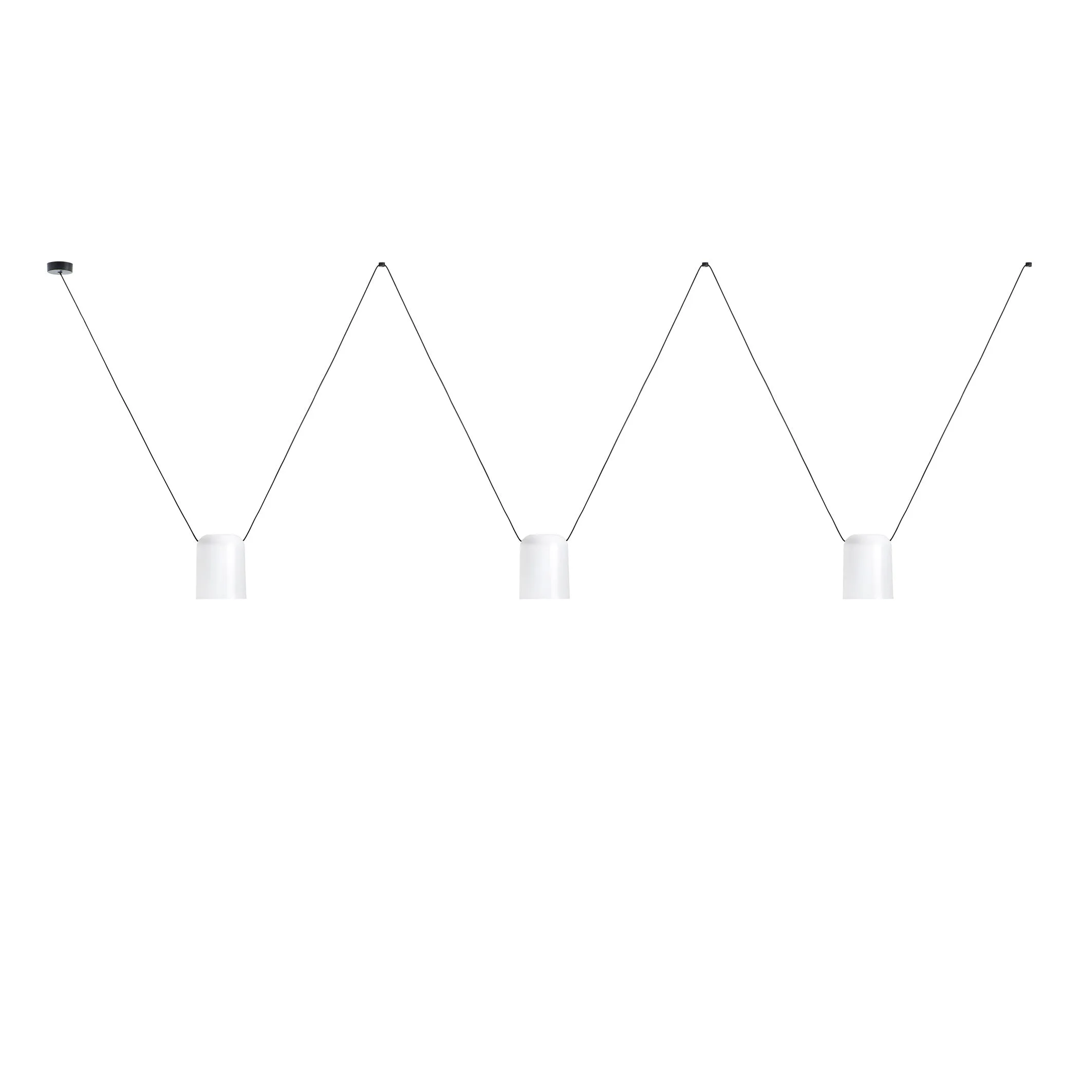 Attic Lateral Multi-Cylindrical Pendant Light