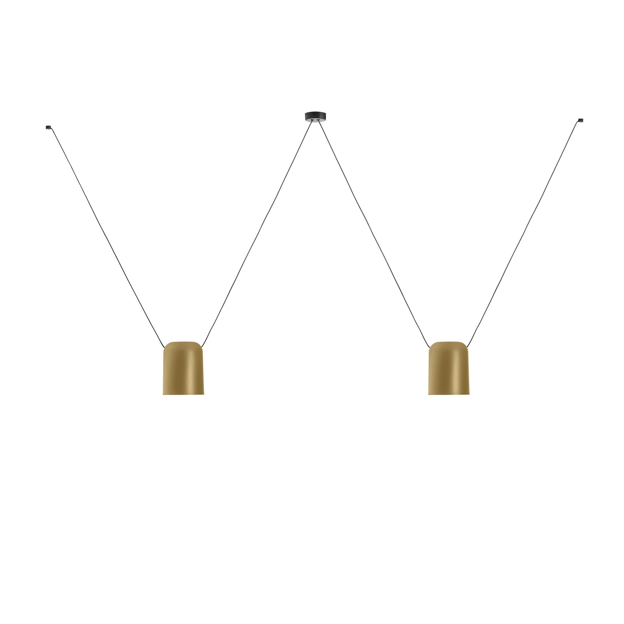 Attic Lateral Multi-Cylindrical Pendant Light