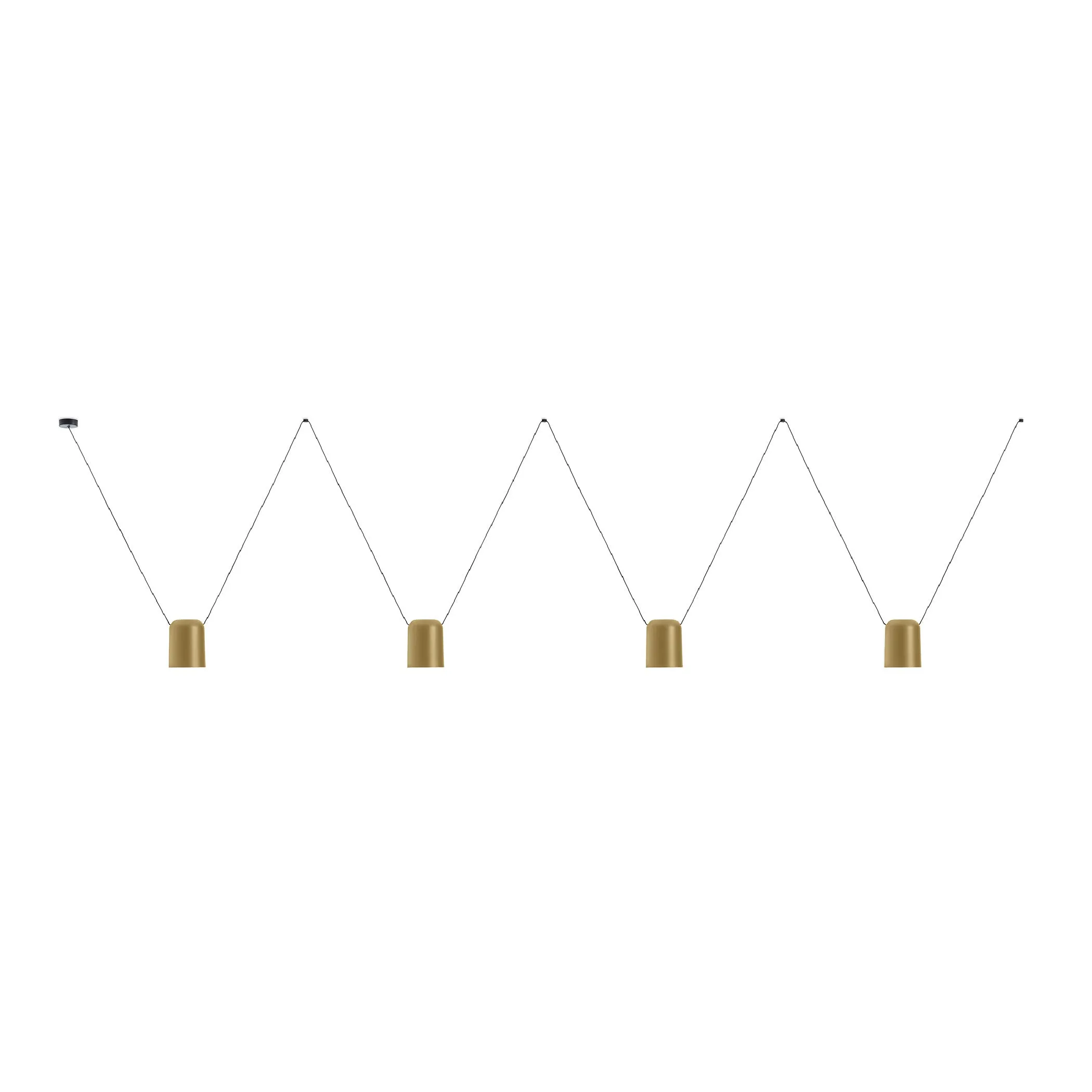 Attic Lateral Multi-Cylindrical Pendant Light