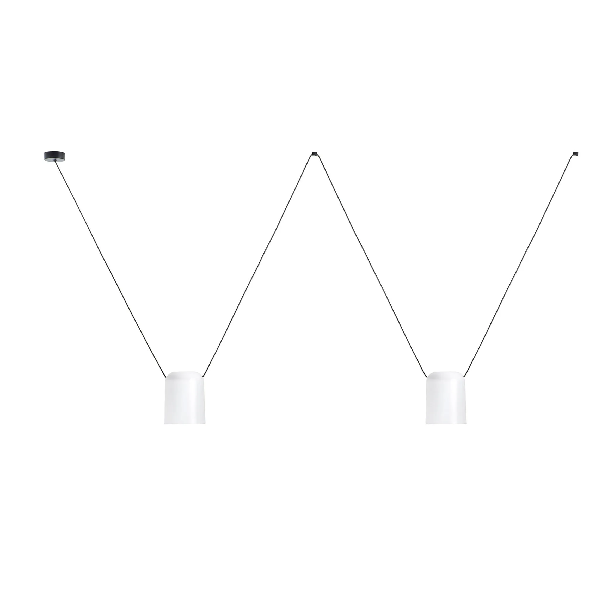 Attic Lateral Multi-Cylindrical Pendant Light