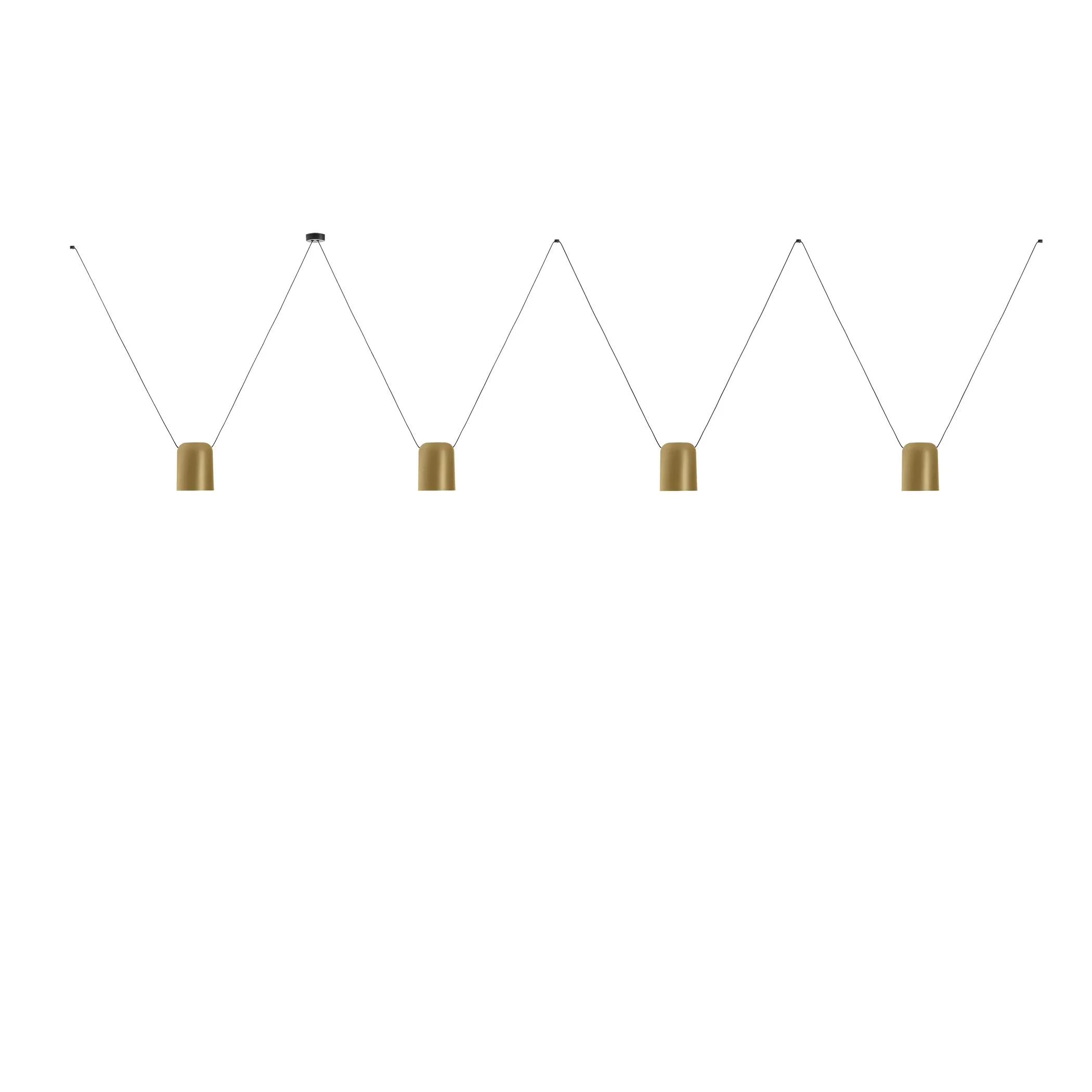 Attic Lateral Multi-Cylindrical Pendant Light