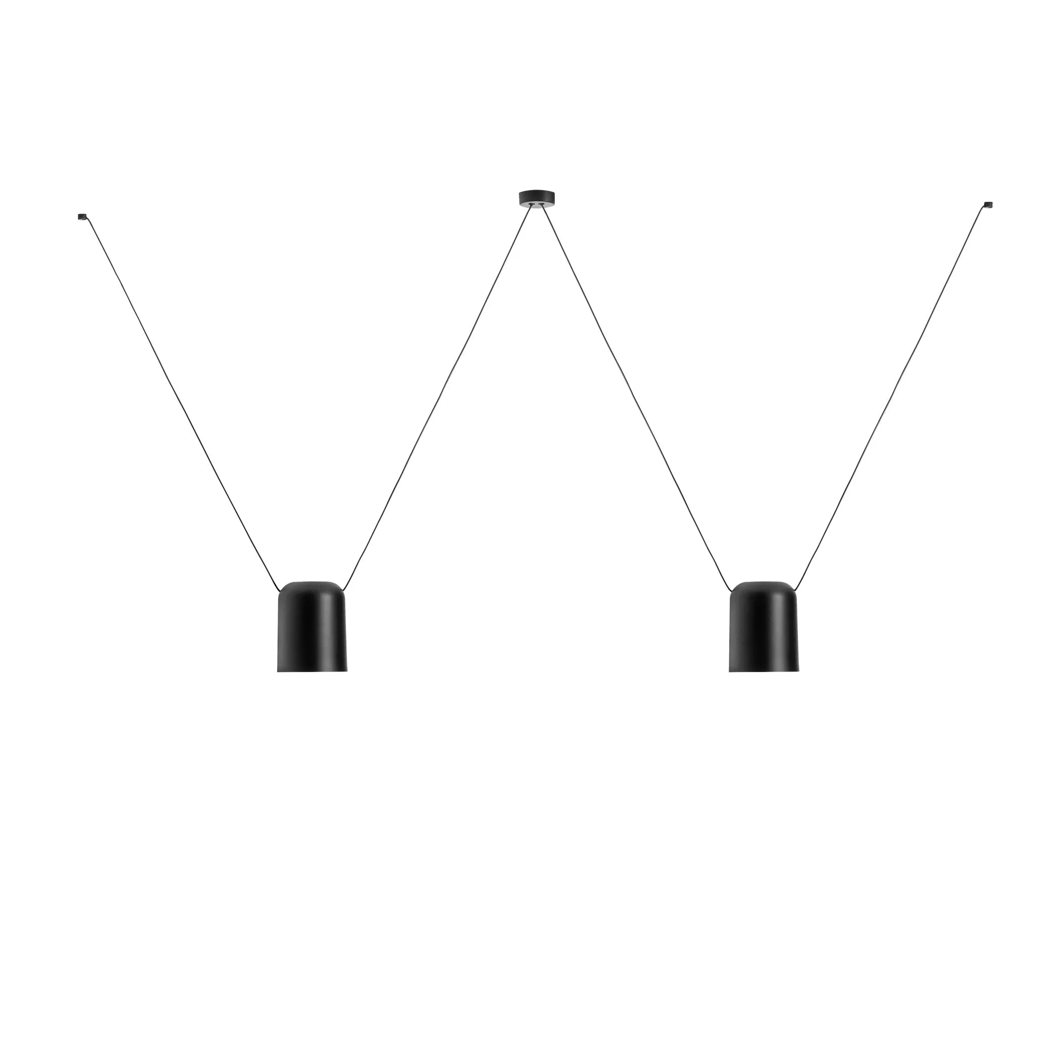 Attic Lateral Multi-Cylindrical Pendant Light