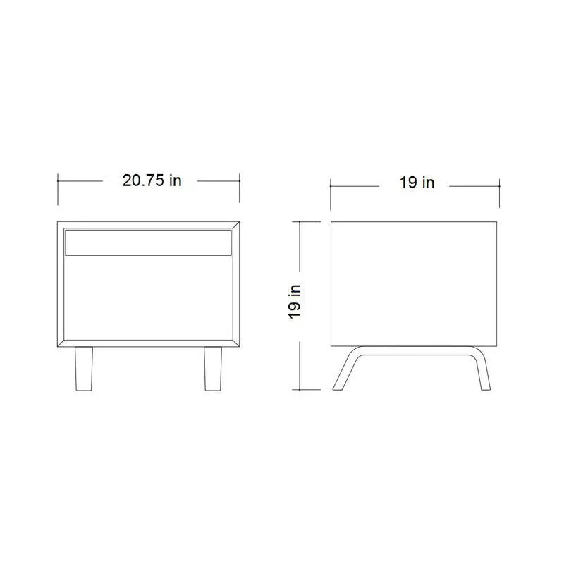 Bedside Table with Drawer