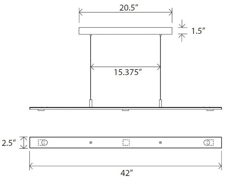 Brevis Linear Pendant Light