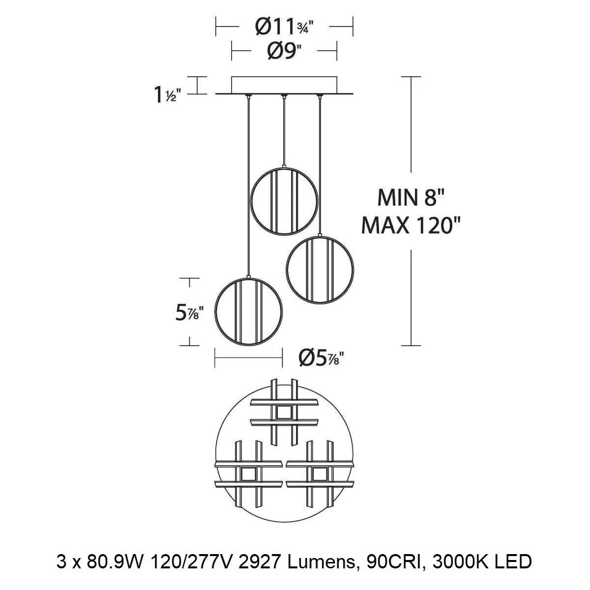Carillion LED Pendant Light