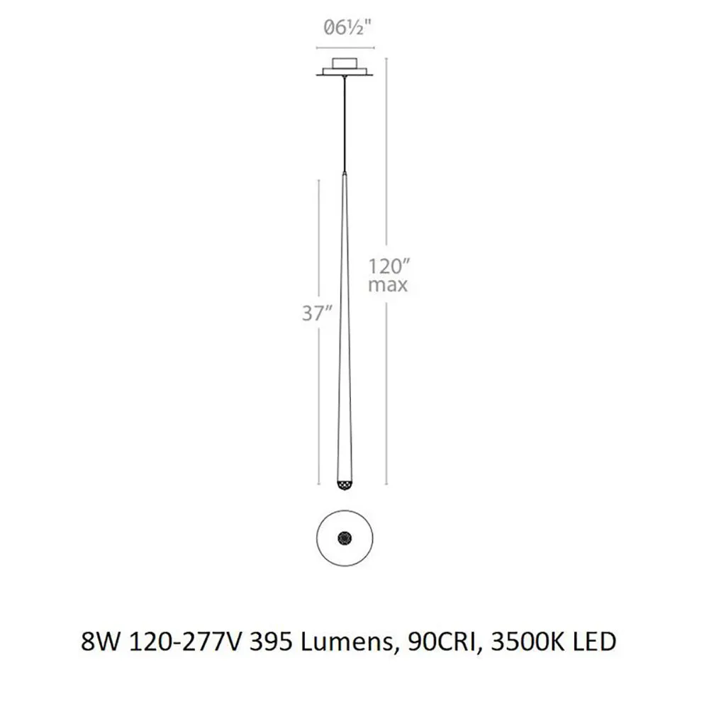 Cascade Crystal LED Pendant Light