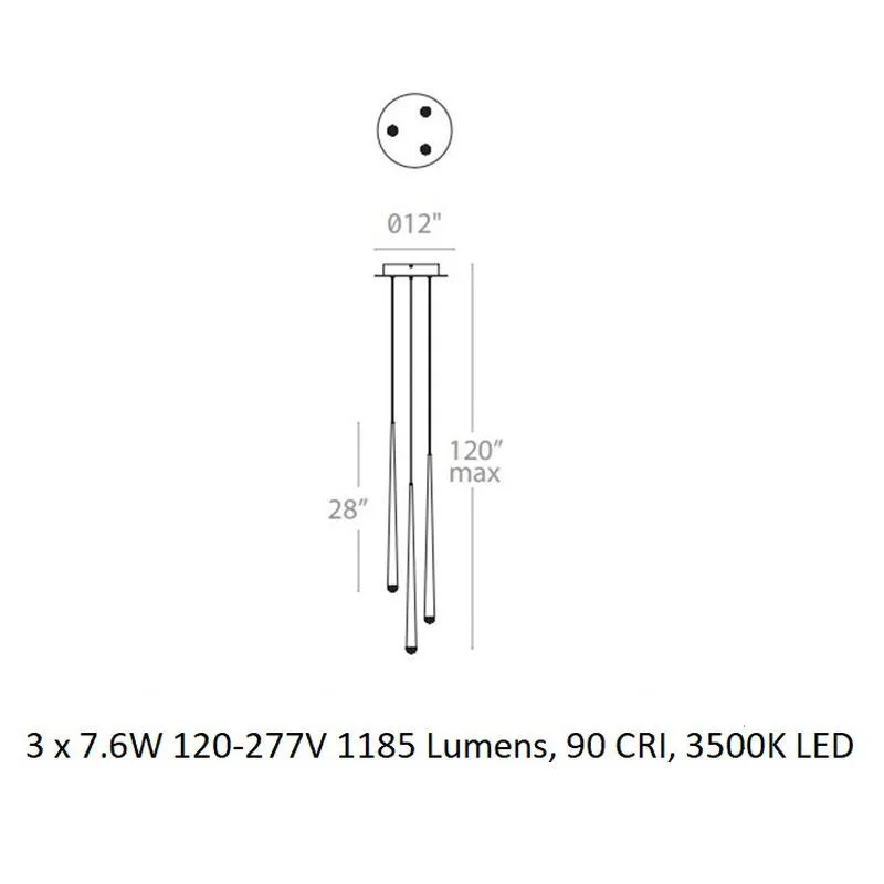Cascade Crystal LED Round Chandelier