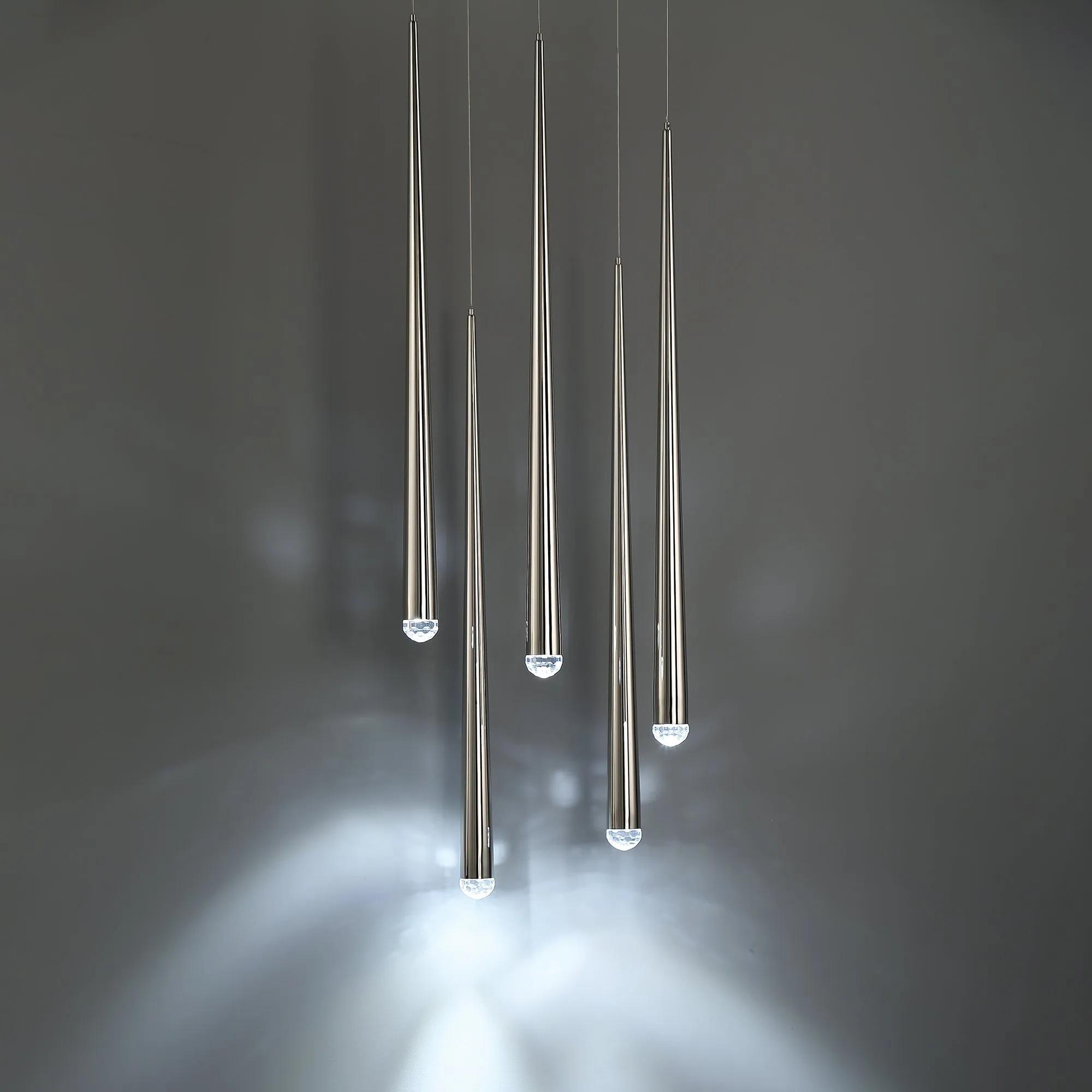 Cascade Crystal LED Round Chandelier