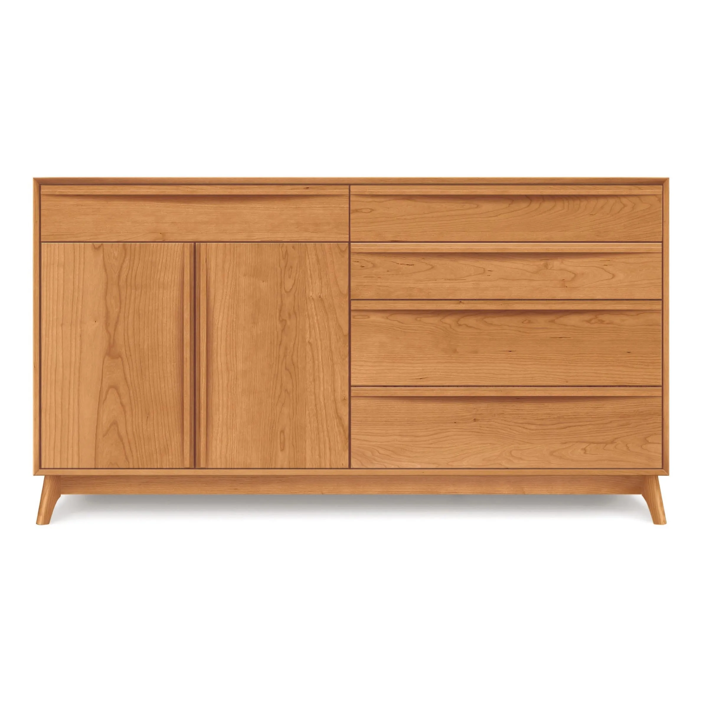 Catalina 4 Drawers on Right,1 Drawer Over 2 Doors onLeft Dresser