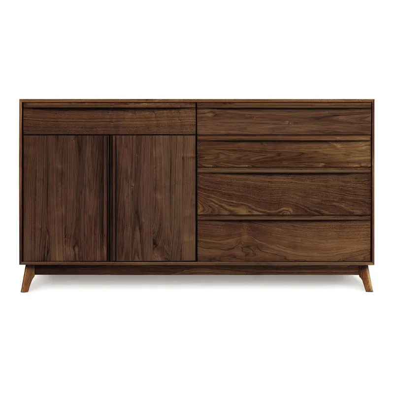 Catalina 4 Drawers on Right,1 Drawer Over 2 Doors onLeft Dresser