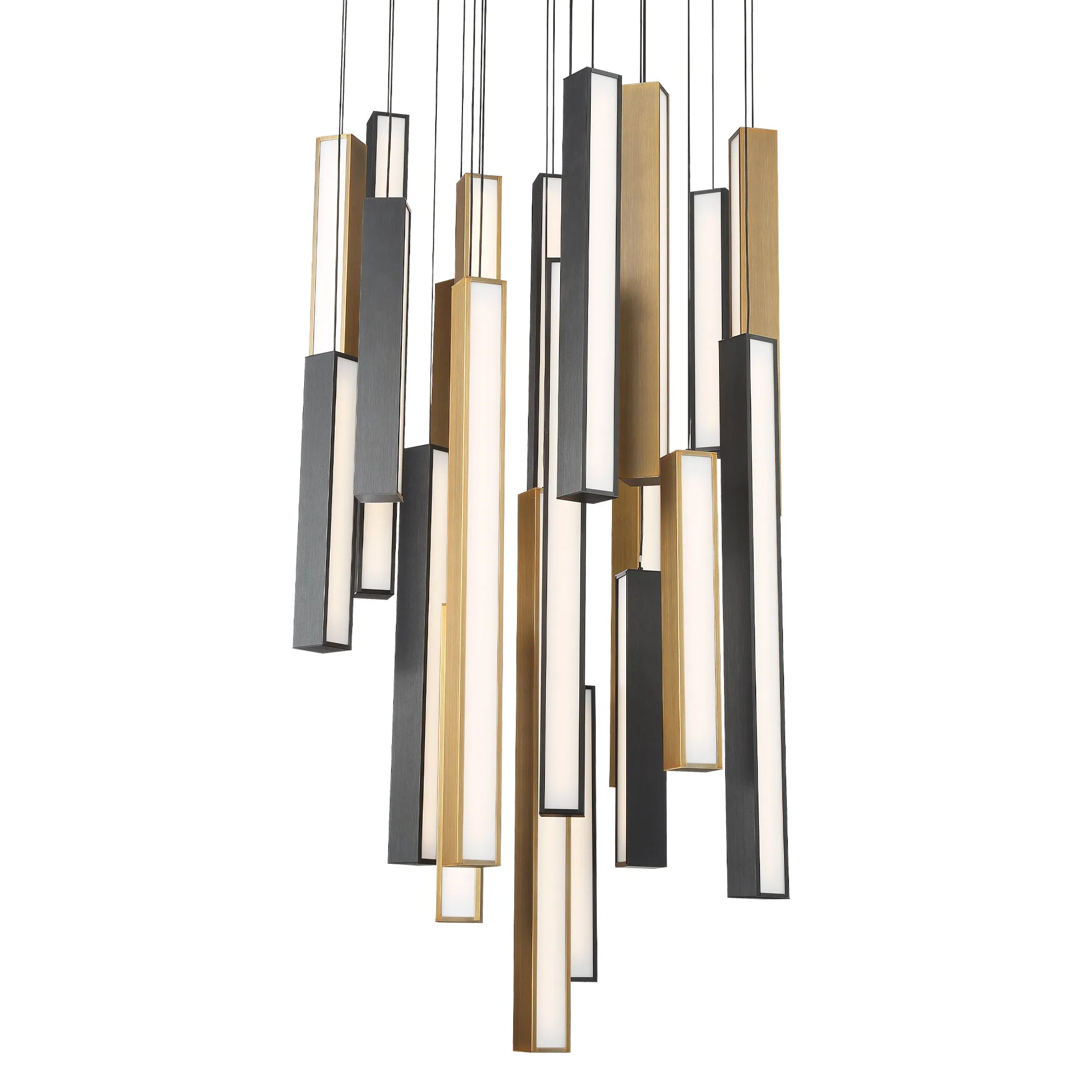 Chaos LED Round Multi Light Pendant Light