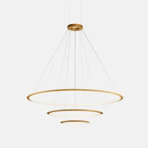 Circular Three Ring Pendant Light