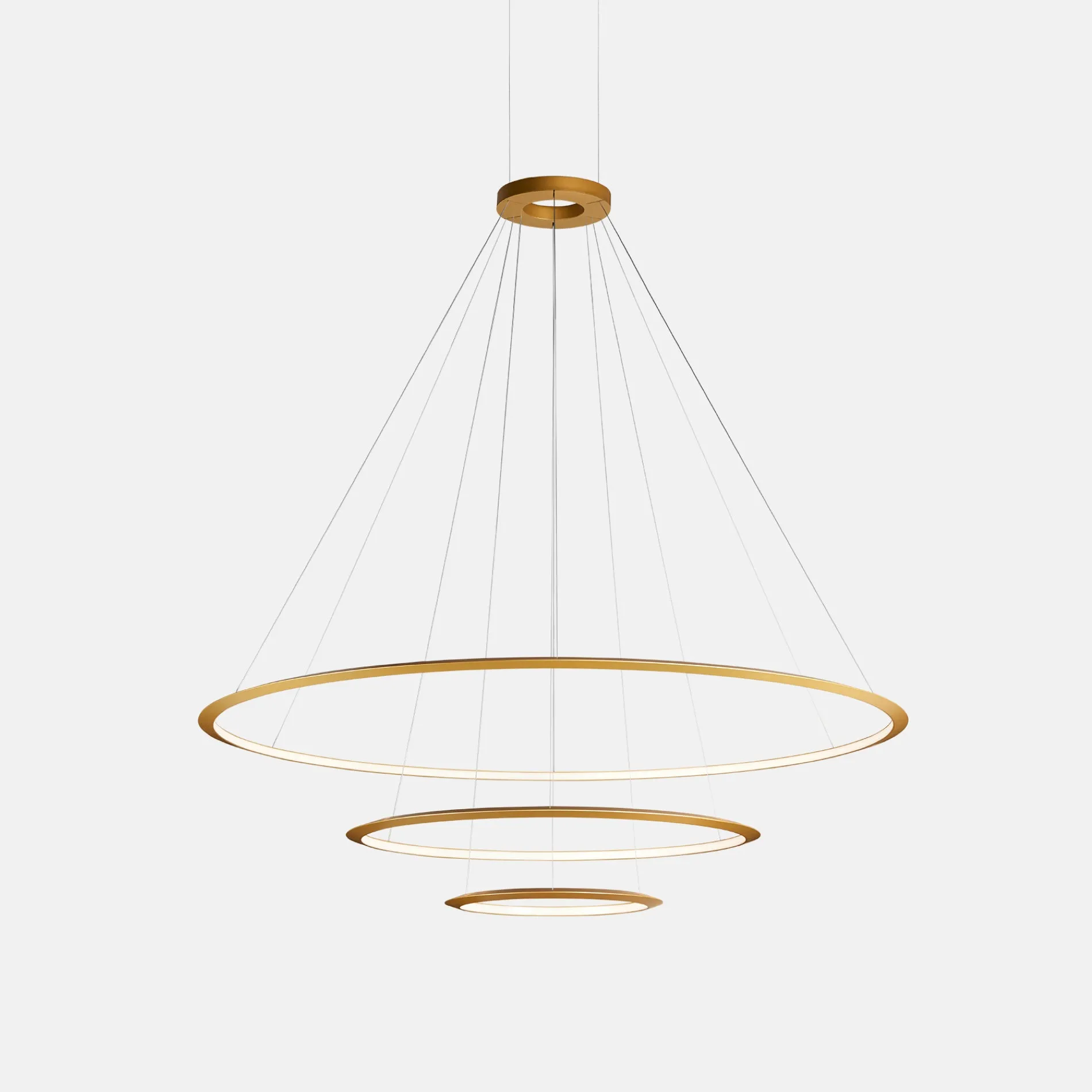Circular Three Ring Pendant Light