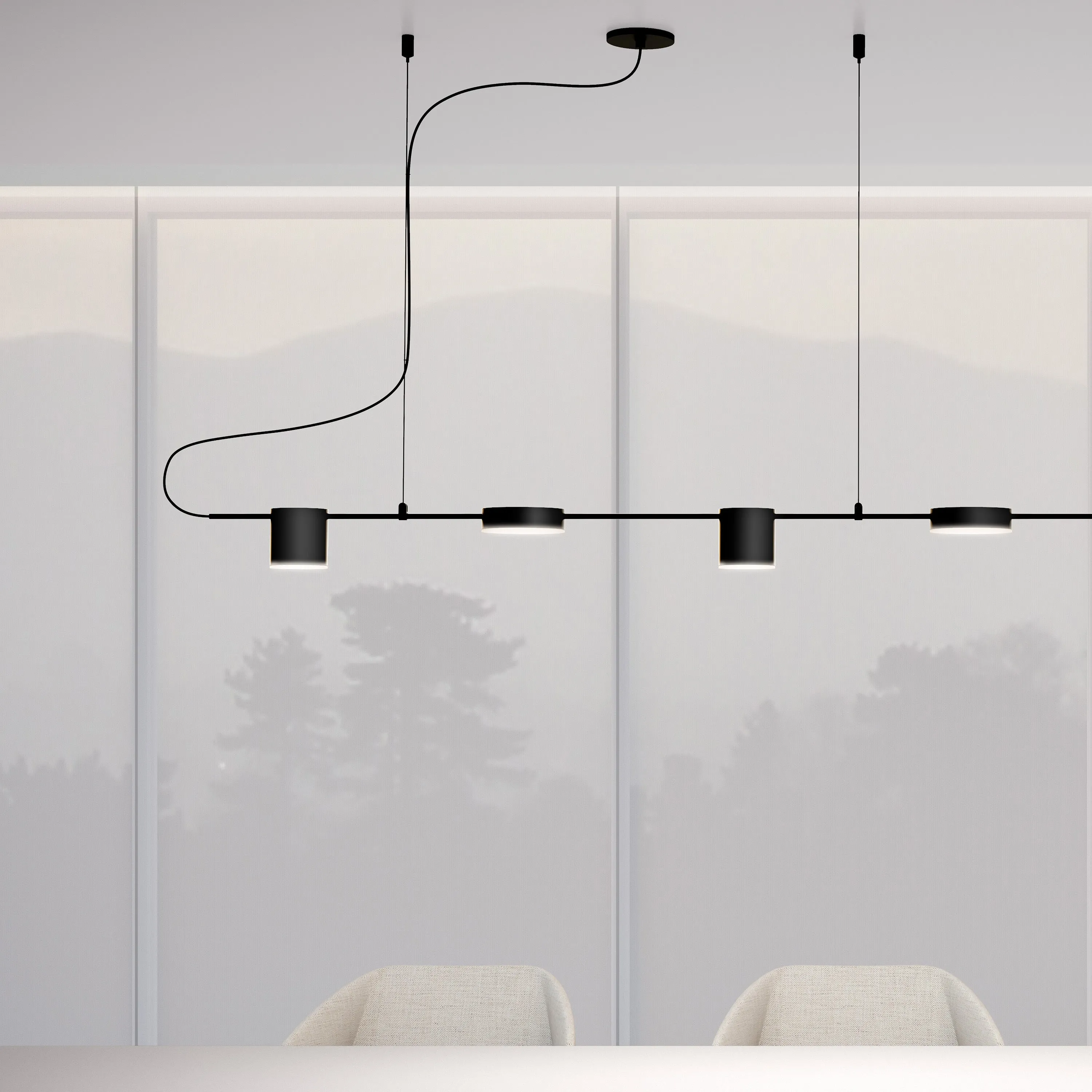 Counterpoint LED Linear Pendant Light