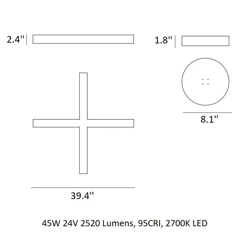 Cross Pendant Light