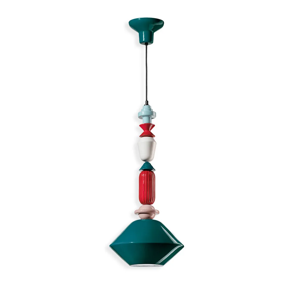 Deco Lariat Ceramic Pendant Light