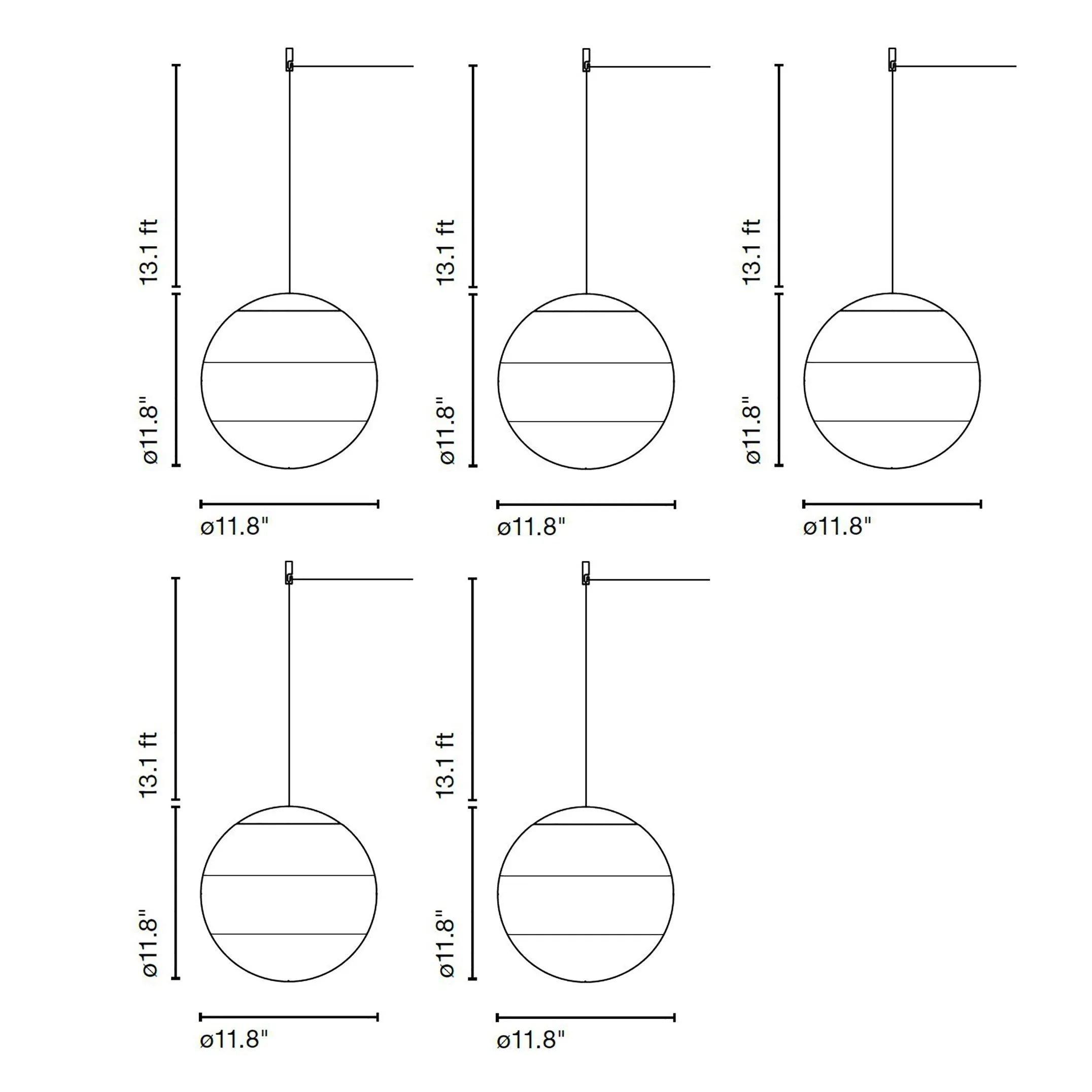Dipping LED 24V Cluster Pendant Light