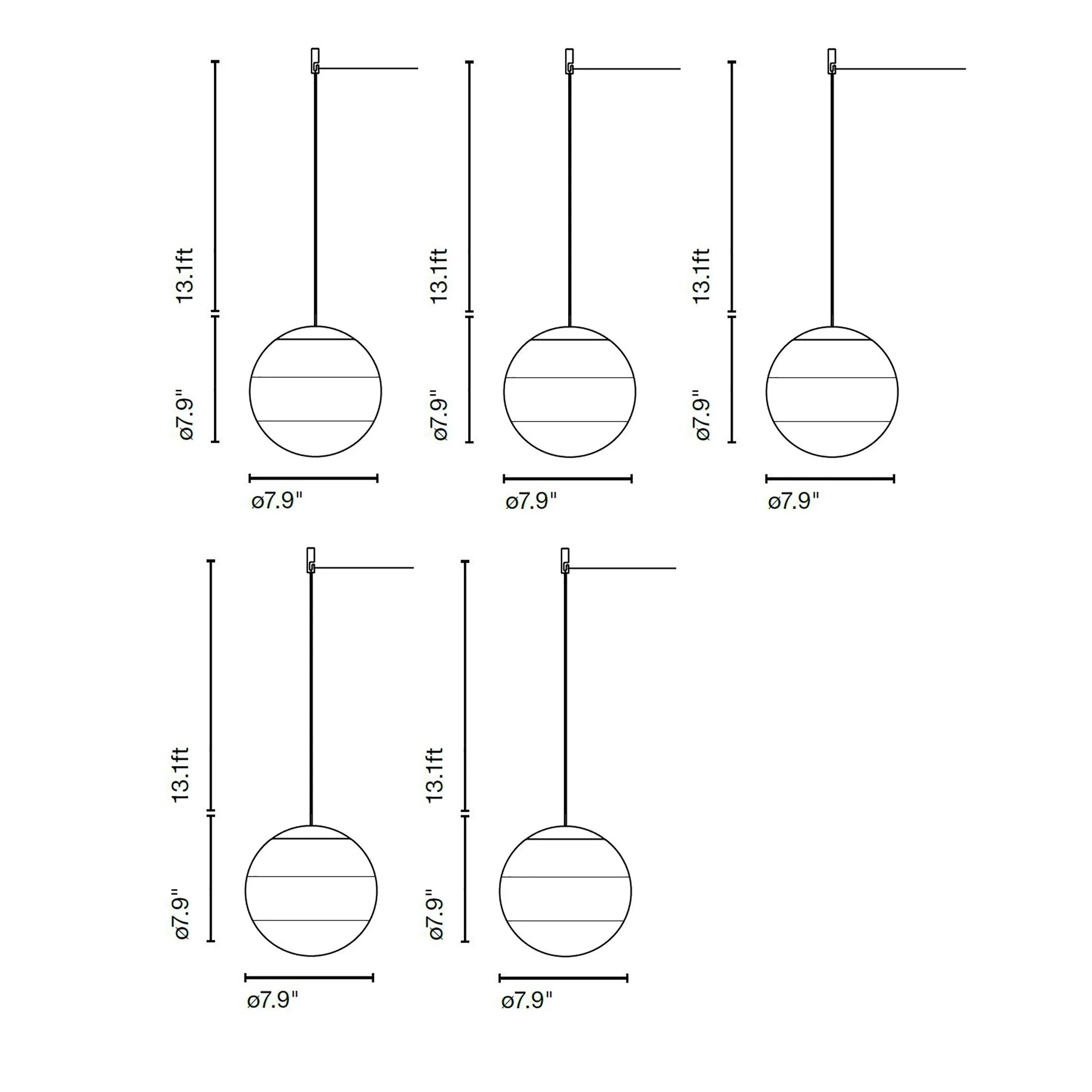 Dipping LED 24V Cluster Pendant Light