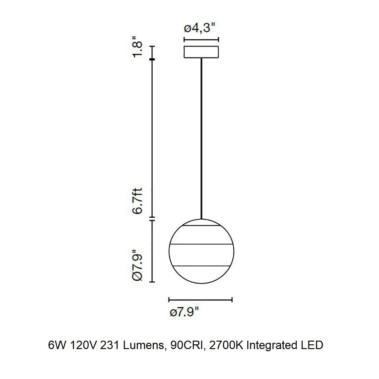 Dipping LED Pendant Light