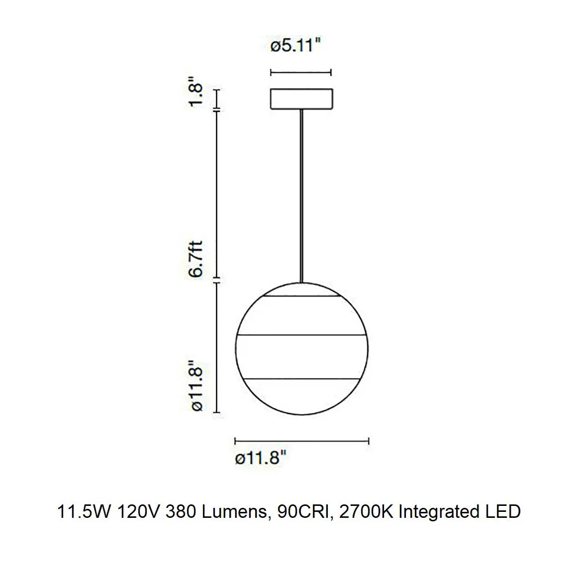 Dipping LED Pendant Light