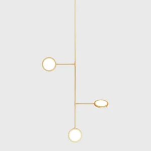 Discus Three Light Vine Pendant Light