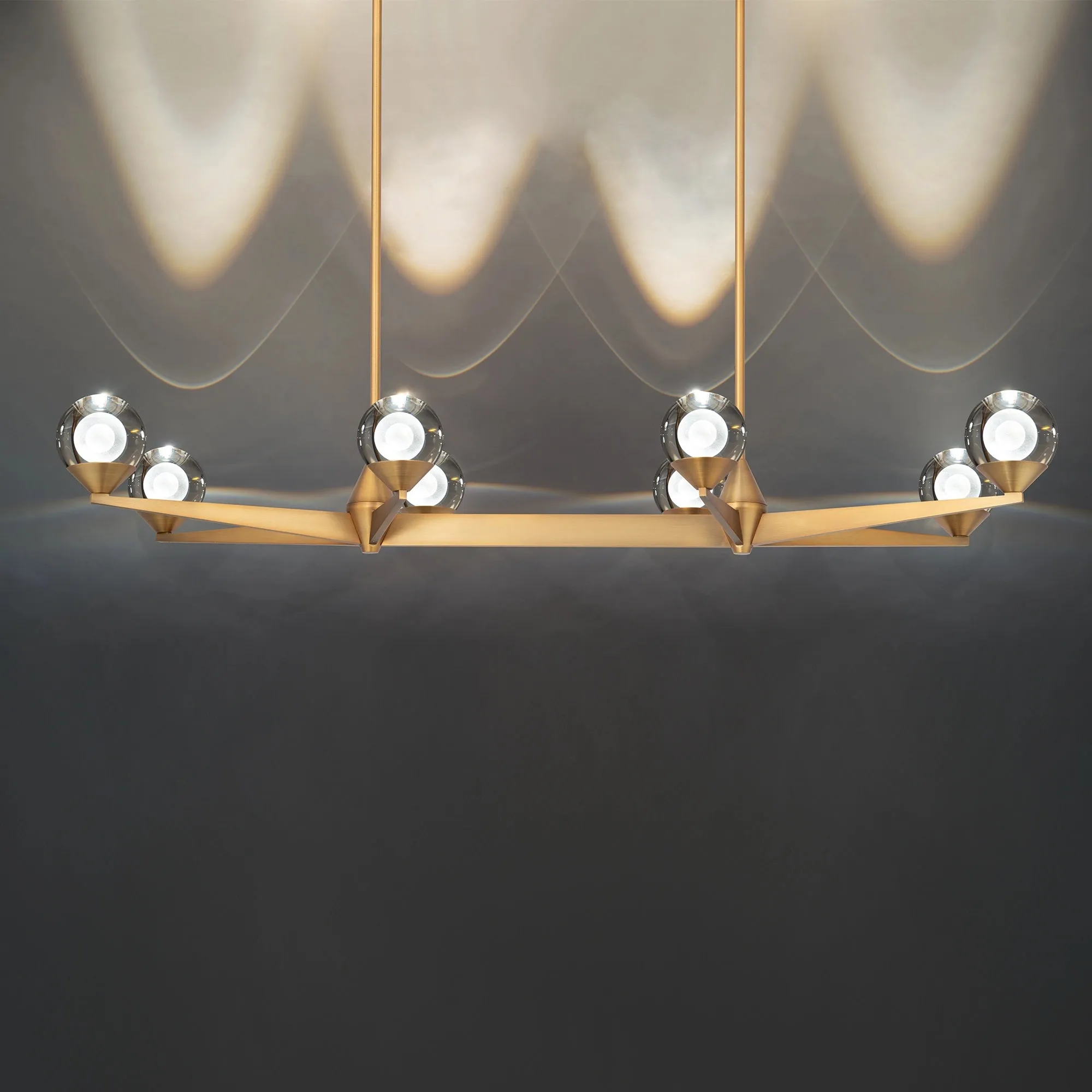 Double Bubble Linear Chandelier