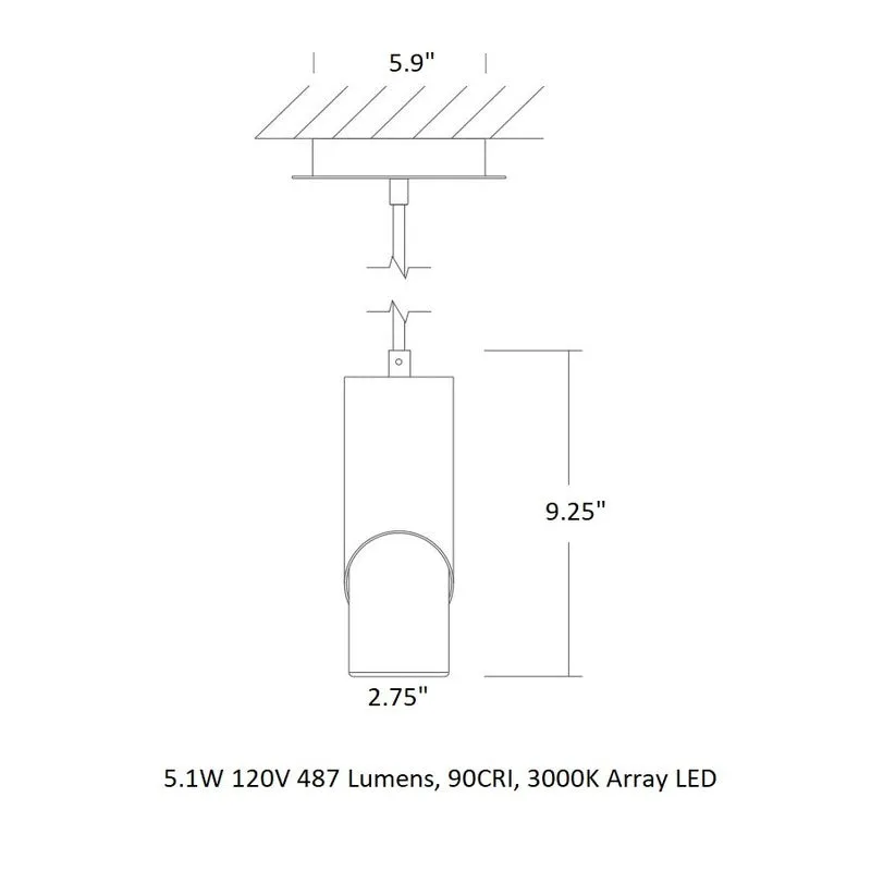 Ellipse Short Pendant Light