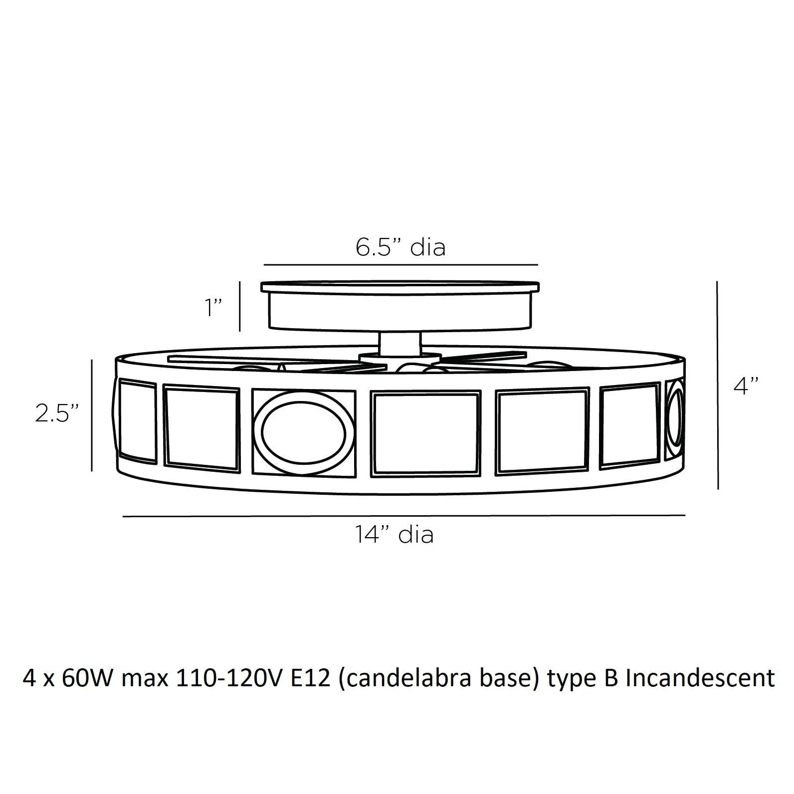 Empire Semi Flush Mount