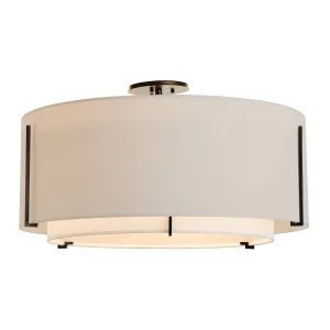 Exos Large Double Shade Semi-Flush Mount
