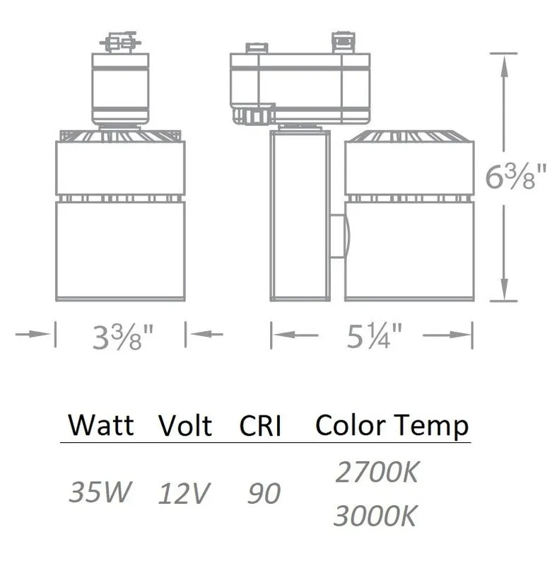 Exterminator II LED 35W 90CRI Track Head