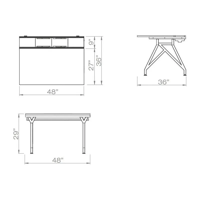 Eyhov Rail Single Desk