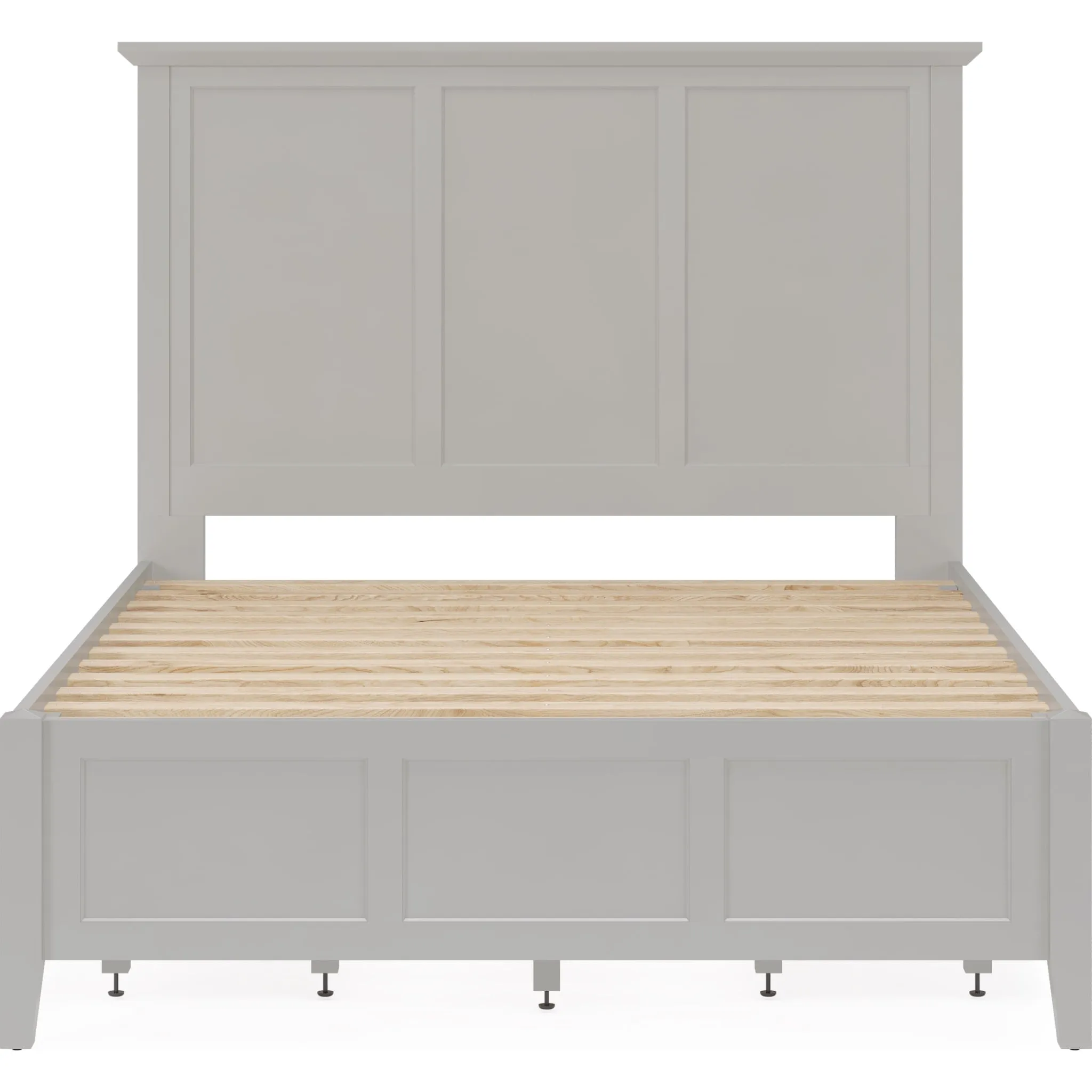 Grace Four Drawer Platform Storage Bed in Elephant Gray Modus