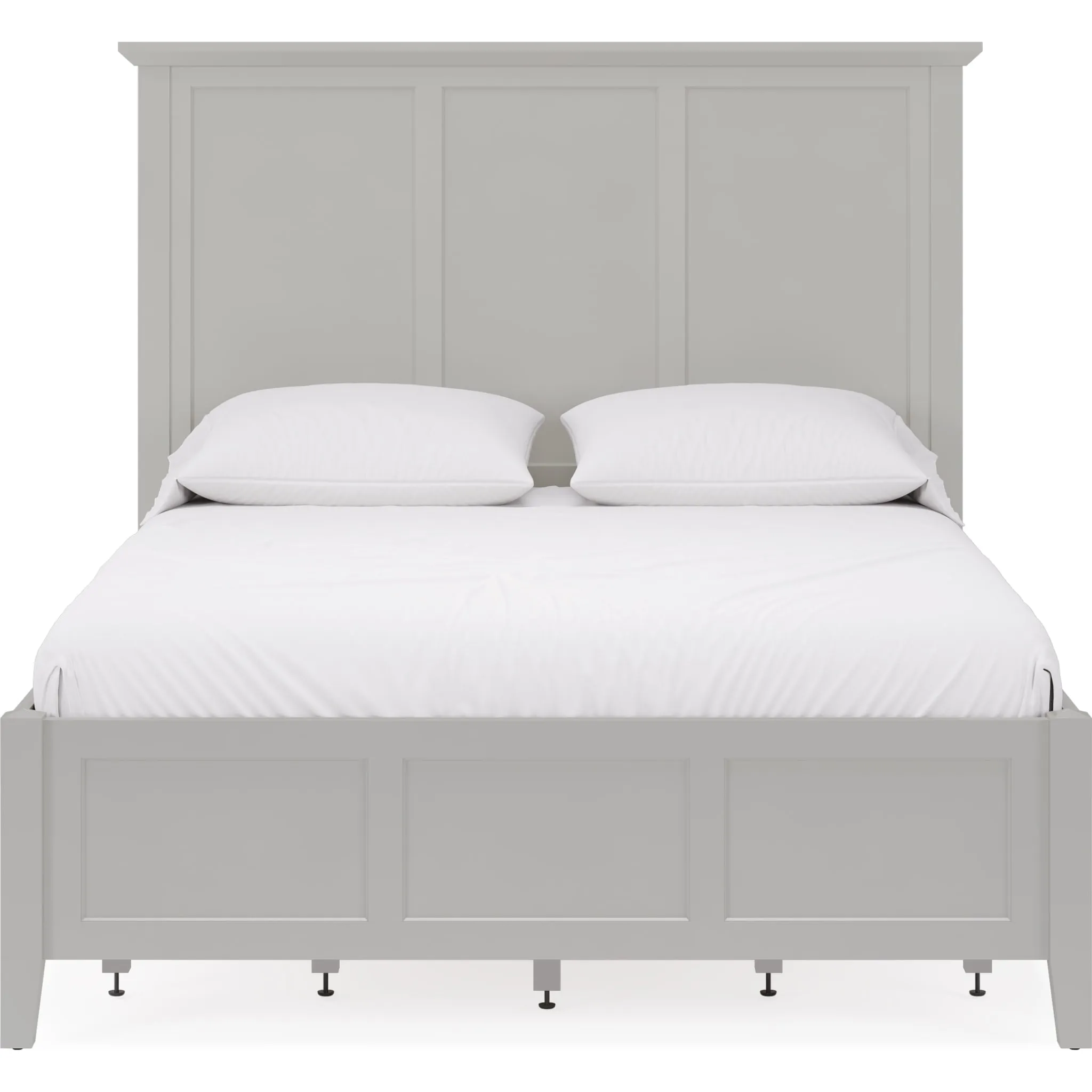 Grace Four Drawer Platform Storage Bed in Elephant Gray Modus