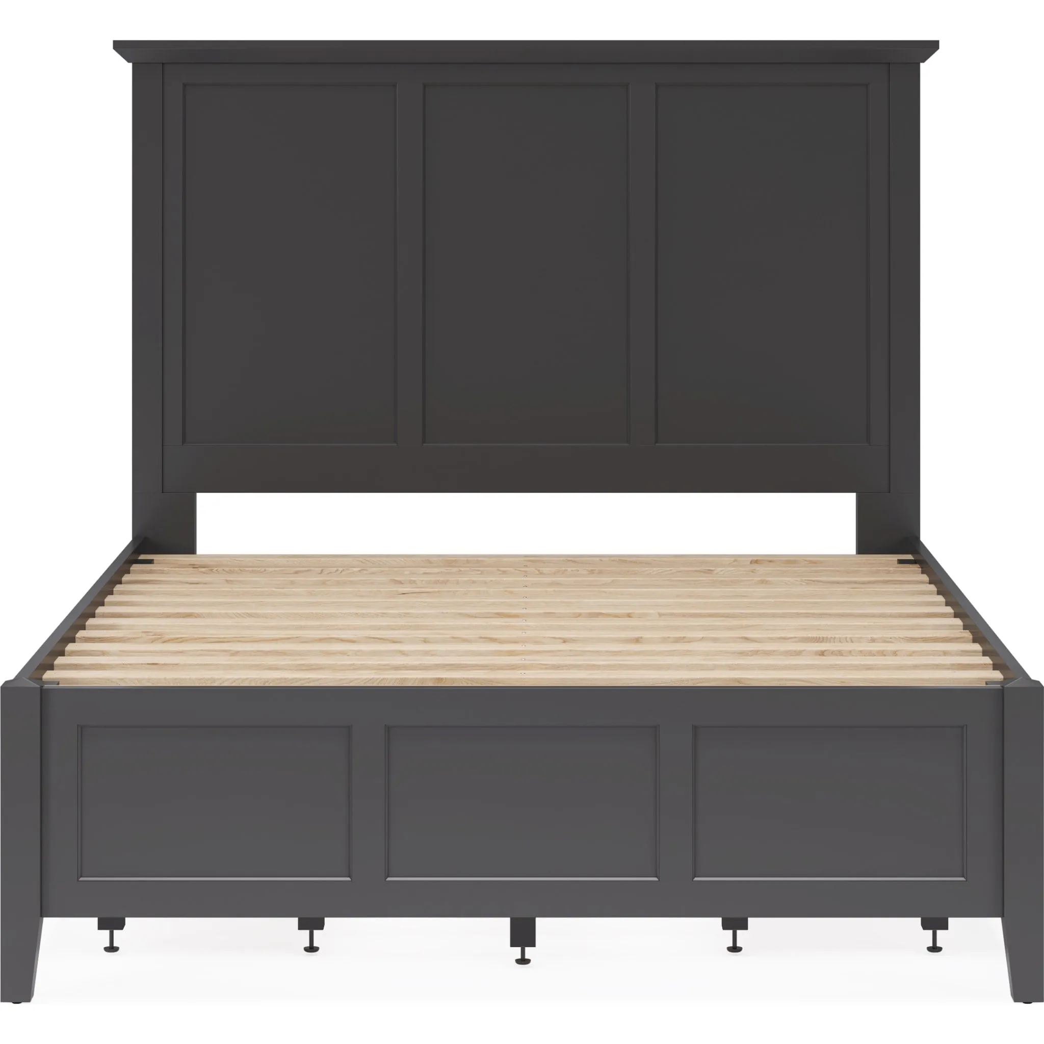 Grace Four Drawer Platform Storage Bed in Raven Black Modus