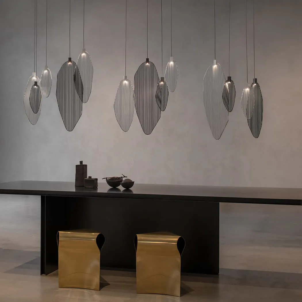 Harpe Single Pendant Light with Disc