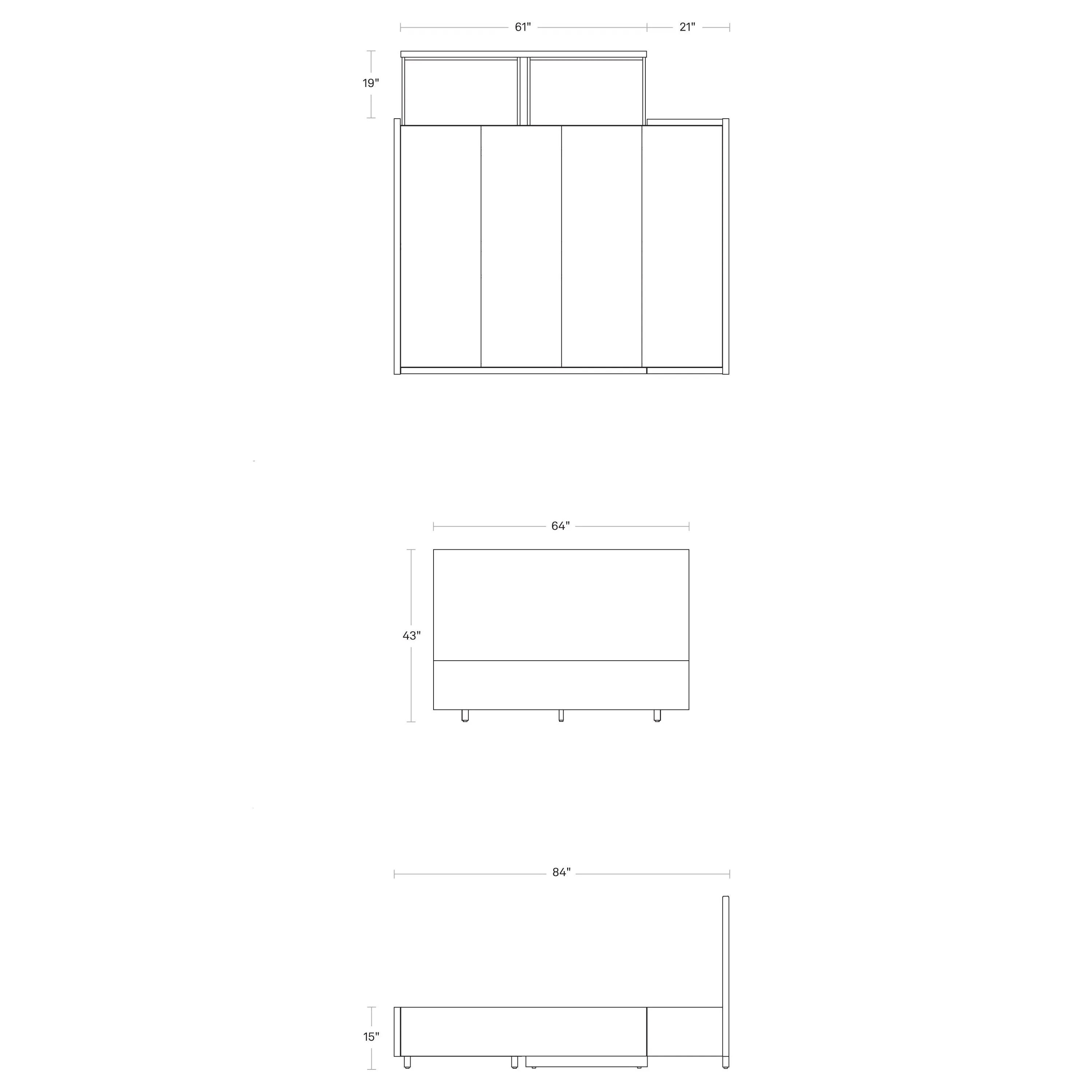 Homecoming Storage Bed