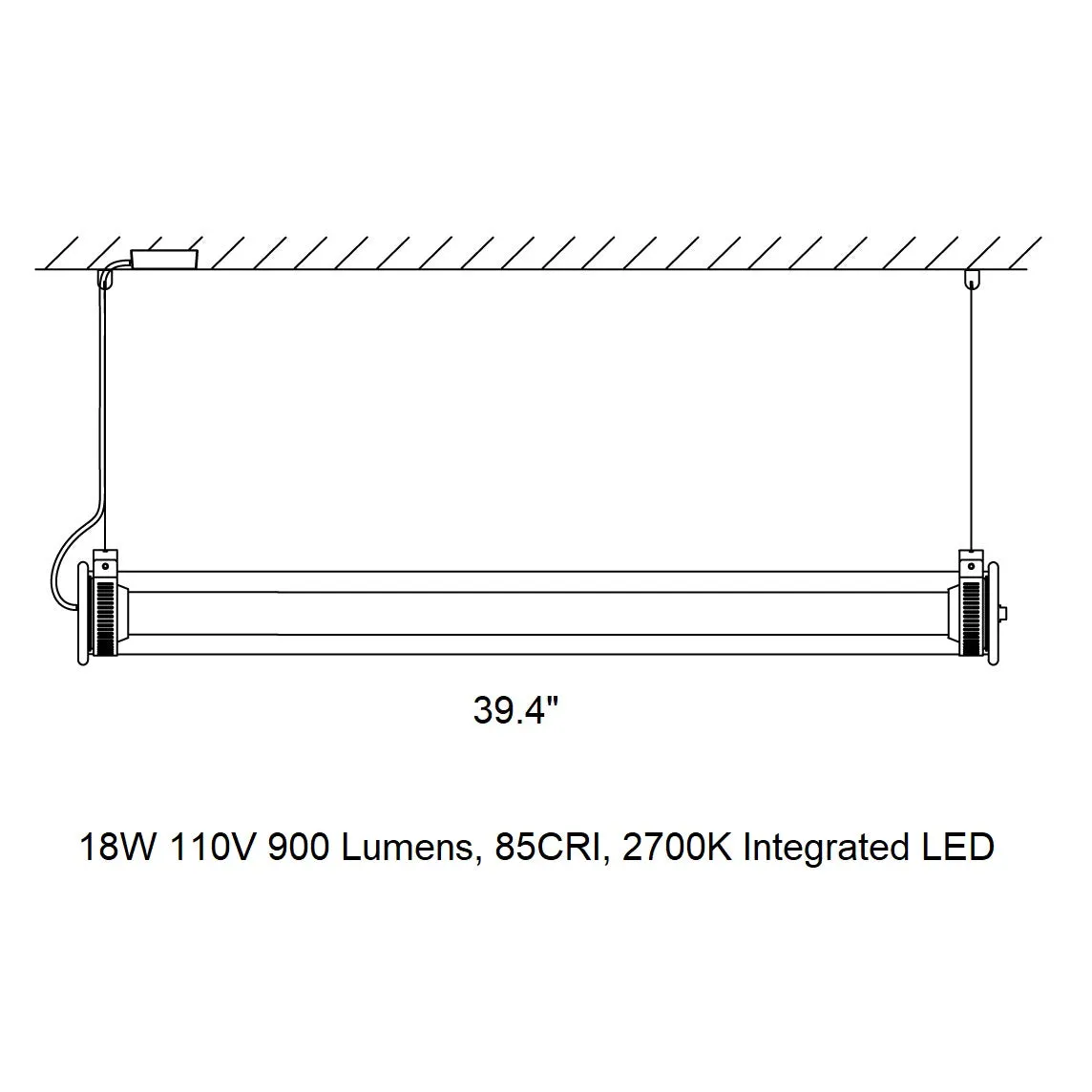 In The Tube 360 Horizontal Outdoor Pendant Light