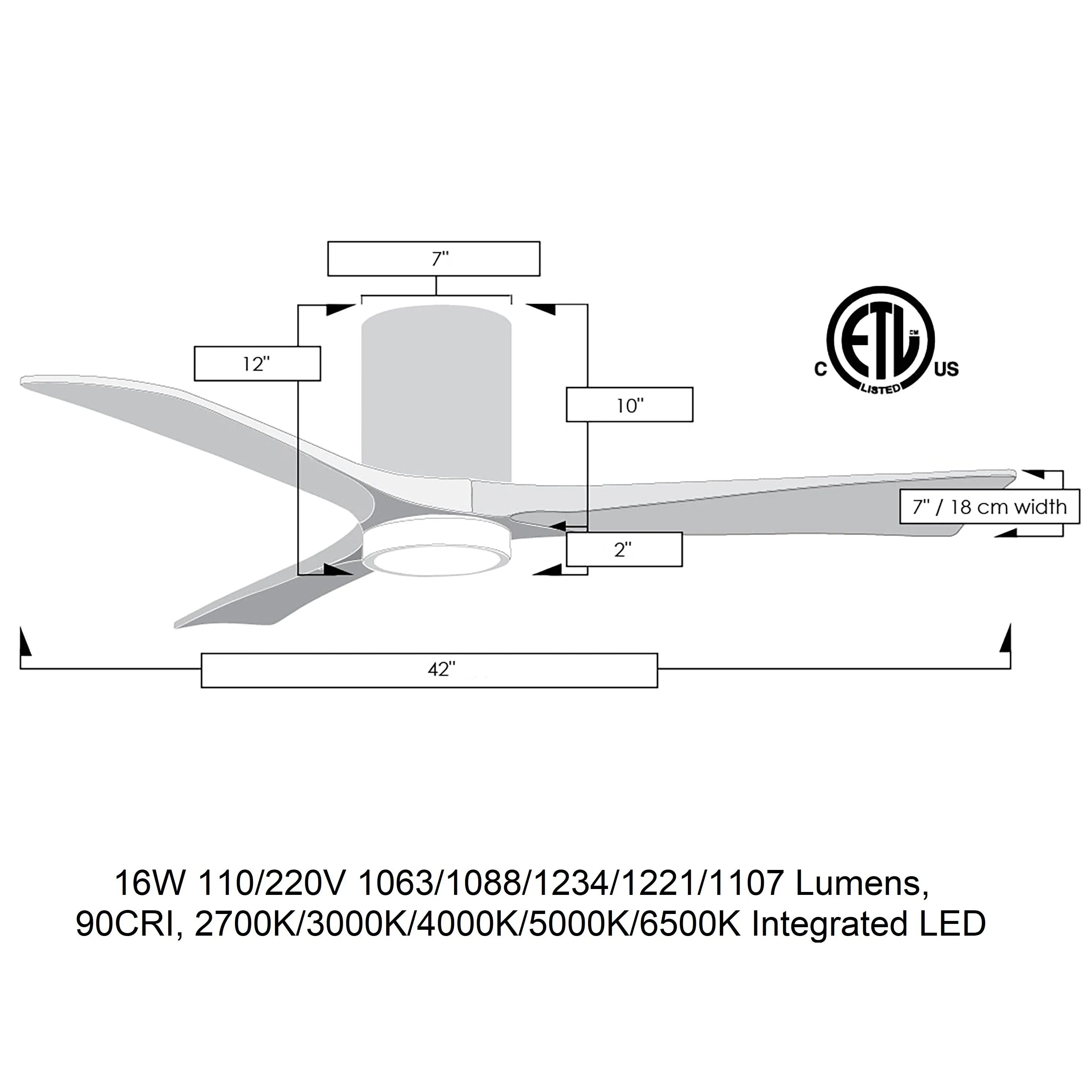 Irene 3HLK Small Ceiling Fan